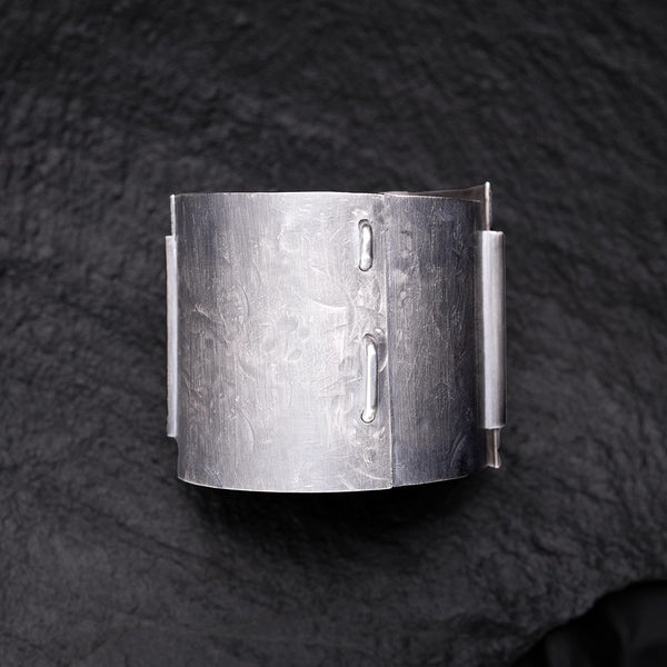 large silver cuff for women