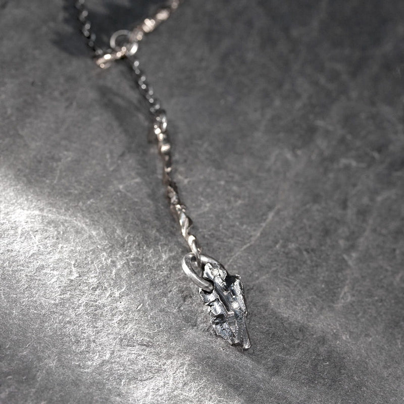mobile necklace in silver and white gold