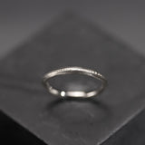 Wedding rings in textured white gold 750/1000
