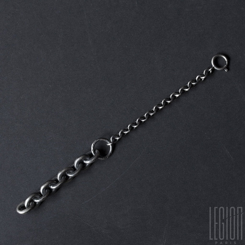 silver chain flat bracelet Legion Paris
