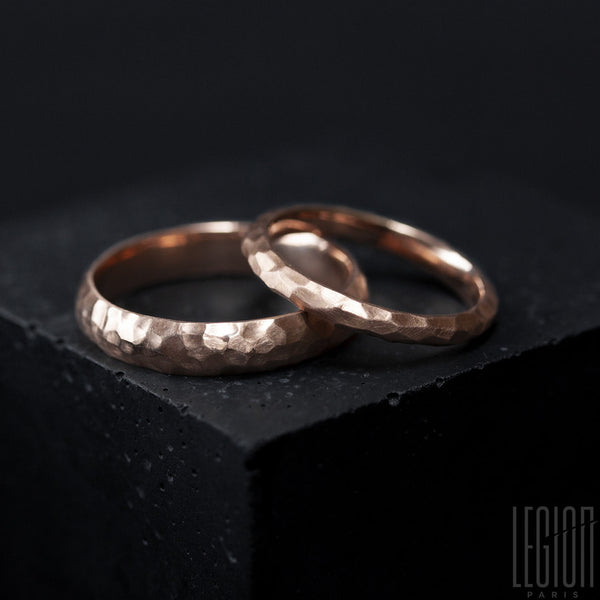 ORIME WEDDING BAND IN RED GOLD